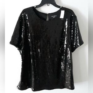 Lane Bryant Sequin Blouse NWT